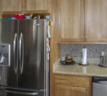 Cherry kitchen cabinets, Fortuna, CA